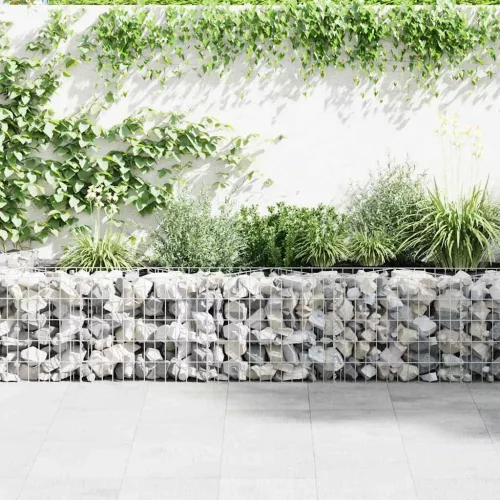  horganyzott acél gabion fal 450 x 30 x 50 cm
