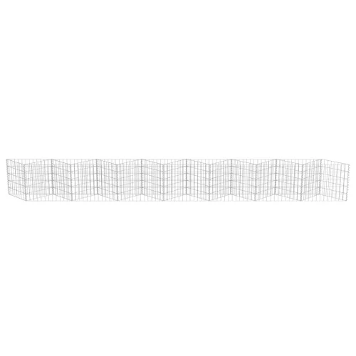  horganyzott acél gabion fal 450 x 30 x 50 cm