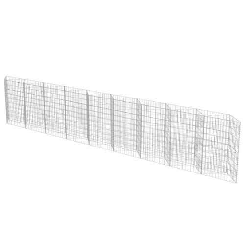  horganyzott acél gabion fal 630 x 30 x 100 cm