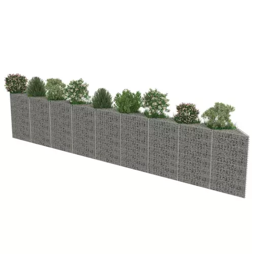  horganyzott acél gabion fal 630 x 30 x 100 cm