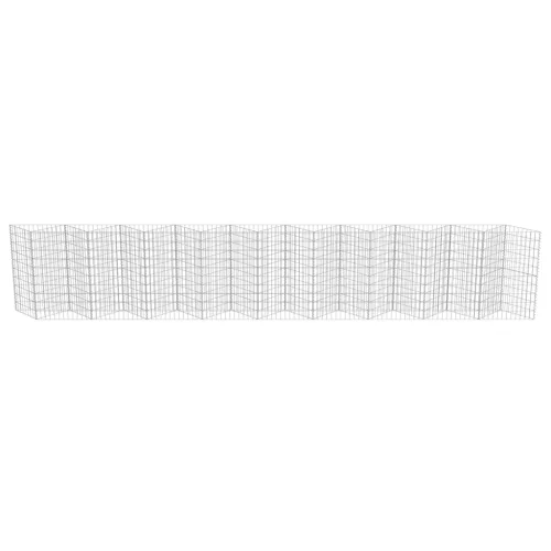  horganyzott acél gabion fal 630 x 30 x 100 cm