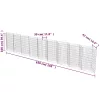  horganyzott acél gabion fal 630 x 30 x 100 cm