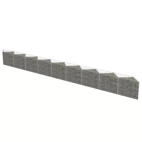  horganyzott acél gabion fal 630 x 30 x 50 cm