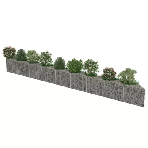 horganyzott acél gabion fal 630 x 30 x 50 cm