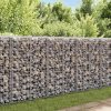  horganyzott acél gabion fal fedéllel 20 x 20 x 100 cm