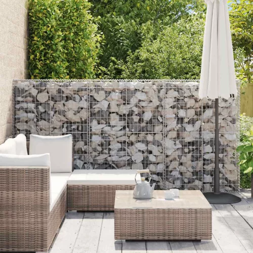  horganyzott acél gabion fal fedéllel 100 x 20 x 150 cm