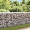  horganyzott acél gabion fal fedéllel 200 x 20 x 85 cm
