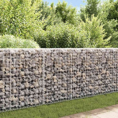  horganyzott acél gabion fal fedéllel 200 x 20 x 85 cm