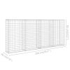  horganyzott acél gabion fal fedéllel 200 x 20 x 85 cm