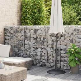  horganyzott acél gabion fal fedéllel 600 x 50 x 150 cm