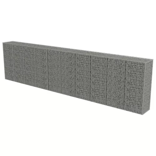  horganyzott acél gabion fal fedéllel 600 x 50 x 150 cm