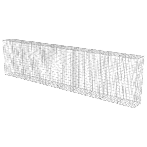  horganyzott acél gabion fal fedéllel 600 x 50 x 150 cm