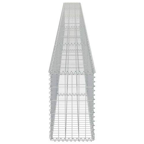  horganyzott acél gabion fal fedéllel 600 x 30 x 50 cm