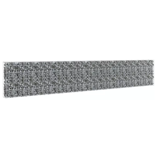  horganyzott acél gabion fal fedéllel 600 x 30 x 100 cm