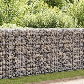  horganyzott acél gabion fal fedéllel 600 x 30 x 150 cm