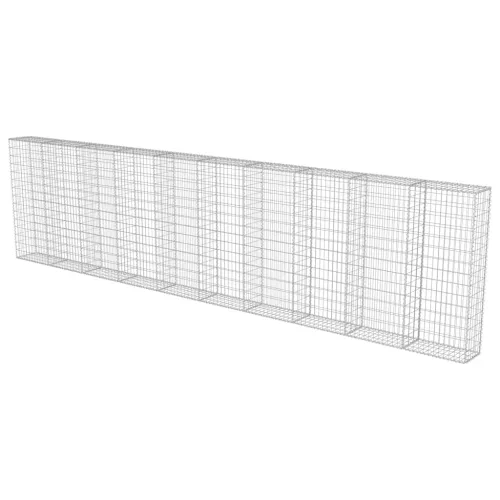  horganyzott acél gabion fal fedéllel 600 x 30 x 150 cm