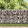  horganyzott acél gabion fal fedéllel 600 x 30 x 150 cm