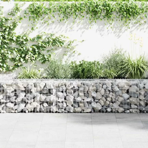  horganyzott acél gabion fal fedéllel 900 x 50 x 50 cm