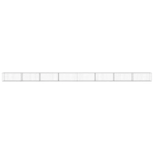  horganyzott acél gabion fal fedéllel 900 x 50 x 50 cm