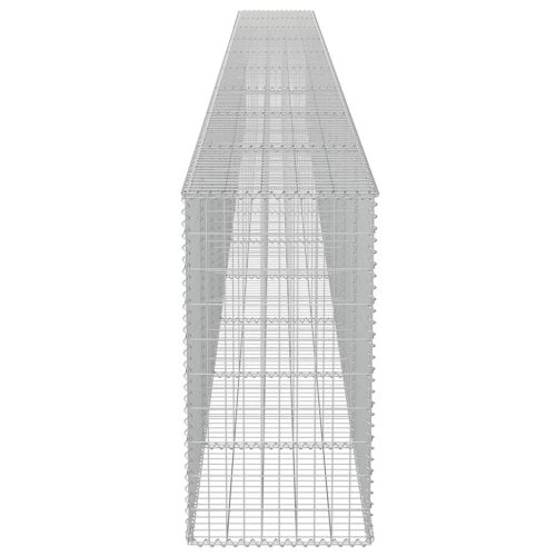  horganyzott acél gabion fal fedéllel 900 x 50 x 100 cm