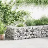  horganyzott acél gabion fal fedéllel 300 x 50 x 50 cm
