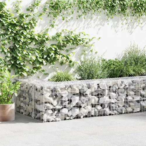  horganyzott acél gabion fal fedéllel 300 x 50 x 50 cm