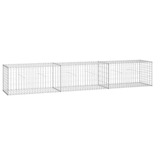  horganyzott acél gabion fal fedéllel 300 x 50 x 50 cm