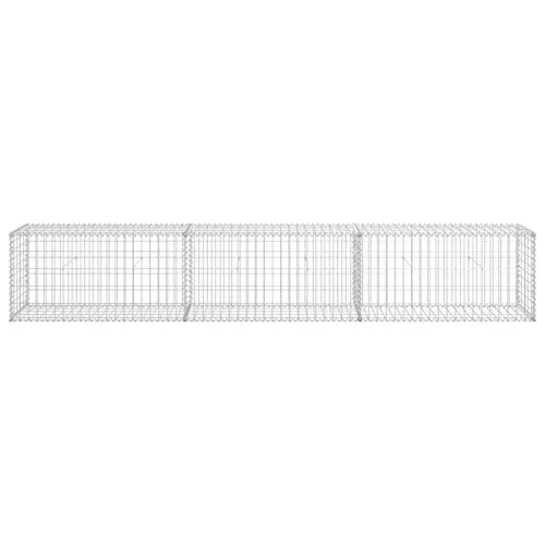  horganyzott acél gabion fal fedéllel 300 x 50 x 50 cm