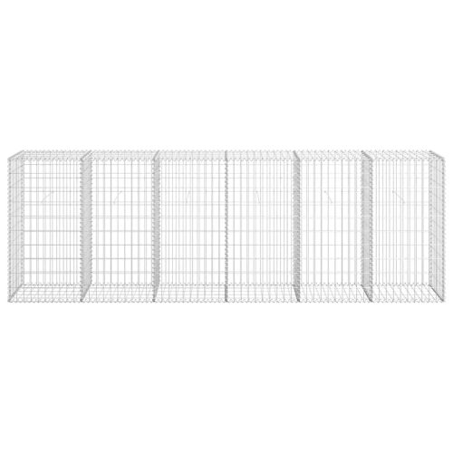  horganyzott acél gabion fal fedéllel 300 x 50 x 100 cm