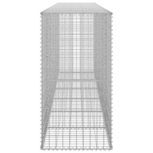  horganyzott acél gabion fal fedéllel 300 x 50 x 100 cm