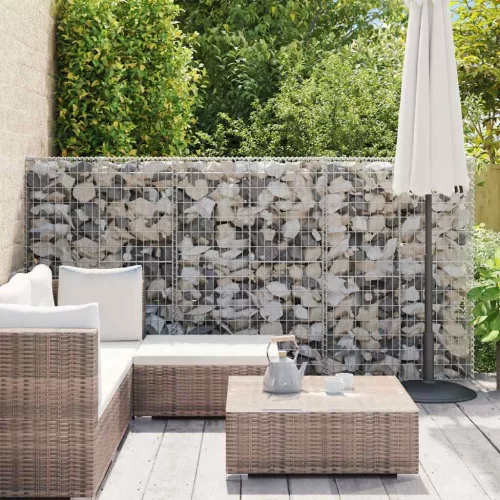 horganyzott acél gabion fal fedéllel 300 x 50 x 150 cm