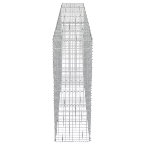  horganyzott acél gabion fal fedéllel 300 x 50 x 150 cm