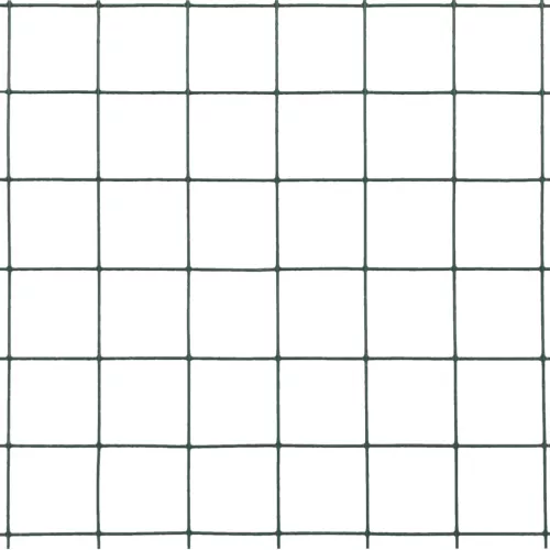  zöld PVC-bevonatú acél csirkeháló drótkerítés 25 x 0,5 m