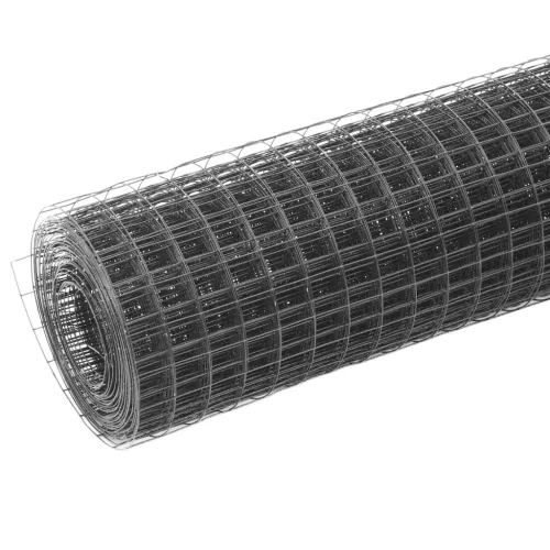  szürke PVC-bevonatú acél csirkeháló drótkerítés 25 x 1 m