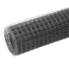  szürke PVC-bevonatú acél csirkeháló drótkerítés 10 x 0,5 m