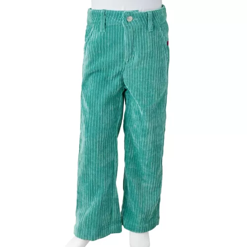 Mentazöld kordbársony gyereknadrág 104