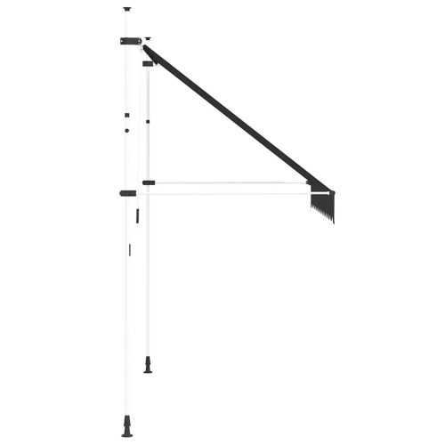  kézzel feltekerhető antracit napellenző 250 cm