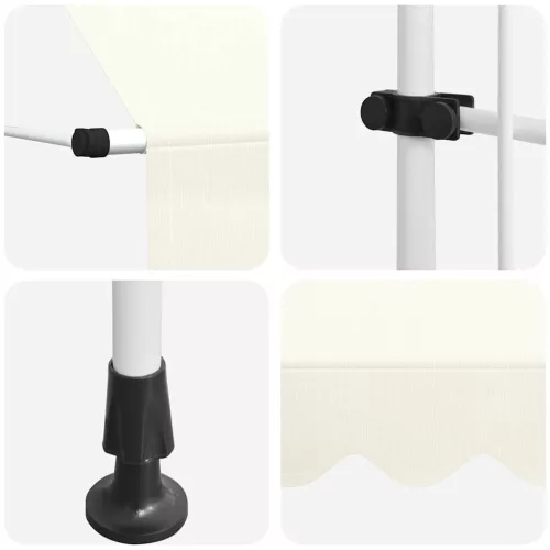  kézzel feltekerhető krémszínű napellenző 250 cm