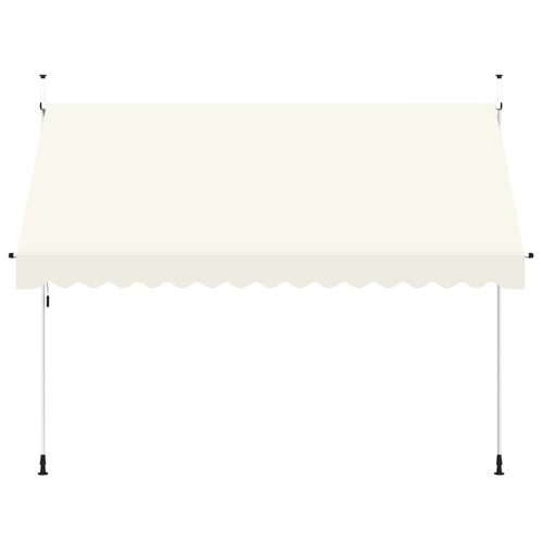  kézzel feltekerhető krémszínű napellenző 350 cm