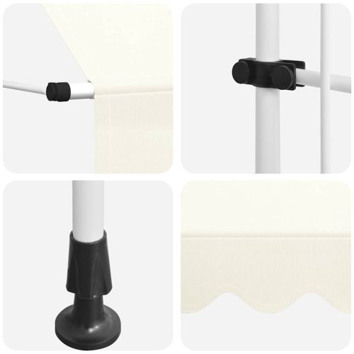  kézzel feltekerhető krémszínű napellenző 350 cm