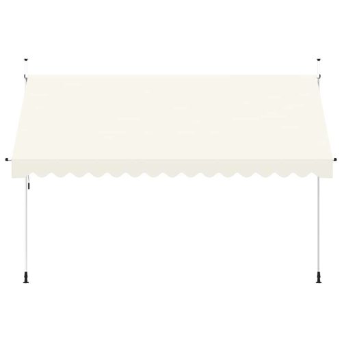  kézzel feltekerhető krémszínű napellenző 400 cm