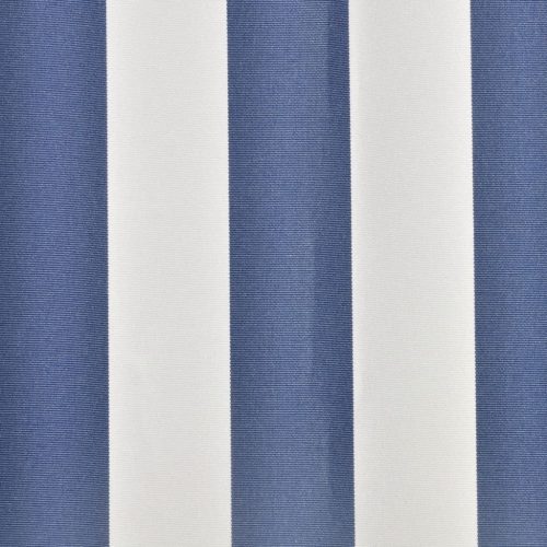  kék és fehér vászon napellenző tető 350 x 250 cm 