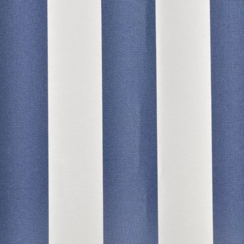  kék és fehér vászon napellenző tető 450 x 300 cm