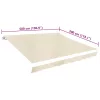  krémszínű vászon napellenző tető 5 x 3 m