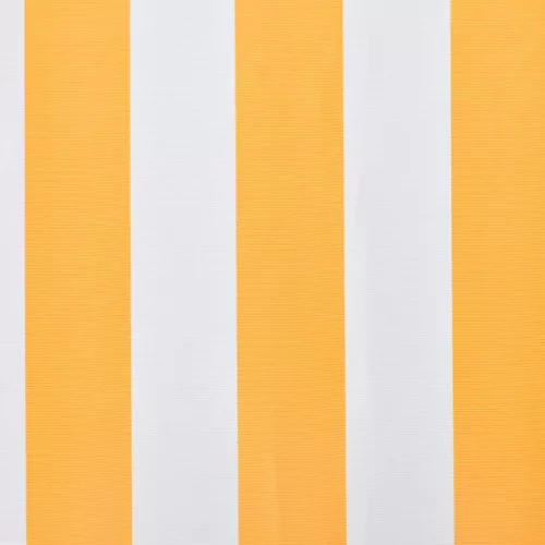  narancssárga-fehér vászon napellenző tető 5 x 3 m