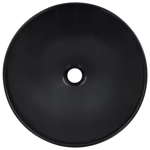  fekete kerámia mosdókagyló 41 x 12,5 cm 