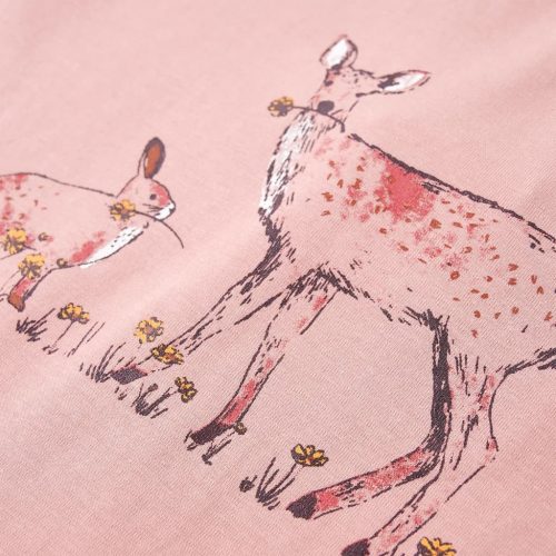 Rózsaszín hosszú ujjú gyerekpóló 104