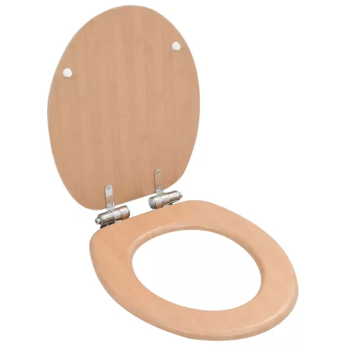  bambuszmintás MDF WC-ülőke lágyan csukódó fedéllel