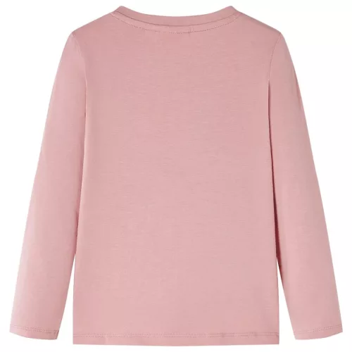 Rózsaszín hosszú ujjú gyerekpóló 128