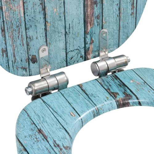  öreg famintás MDF WC-ülőke lassan csukódó fedéllel